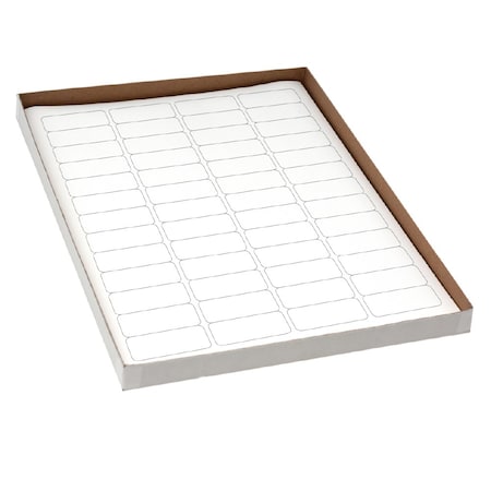 Globe Scientific Label Sheets, Cryo, 43x19mm, for Cryovials, 20 Sheets, 52 Labels per Sheet, White, 1040PK LCS-43X19W